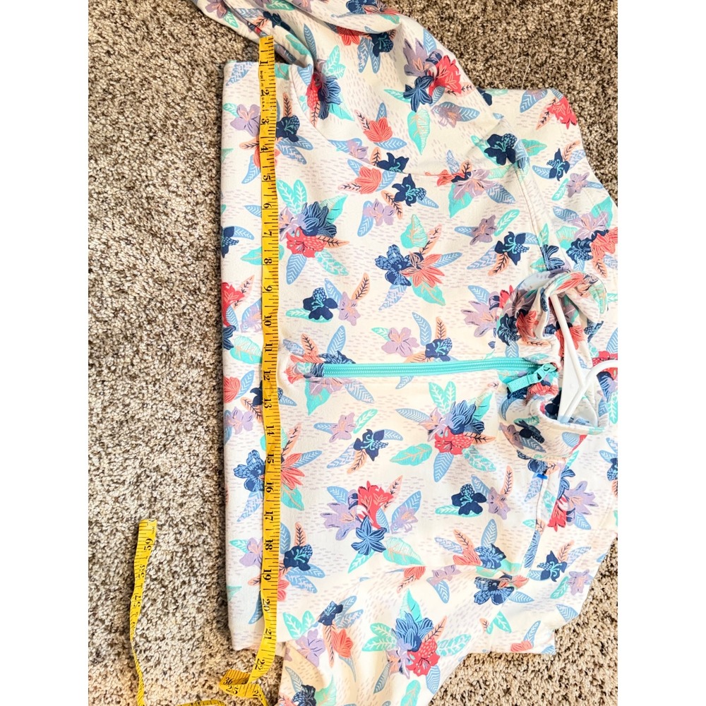Vera Bradley Floral Quarter Zip Pullover Lightweight Athletic Top - Picture 4 of 6